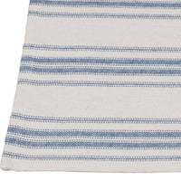 Colonial Blue Cream Grain Sack Stripe Placemat Set Of Six PM165014