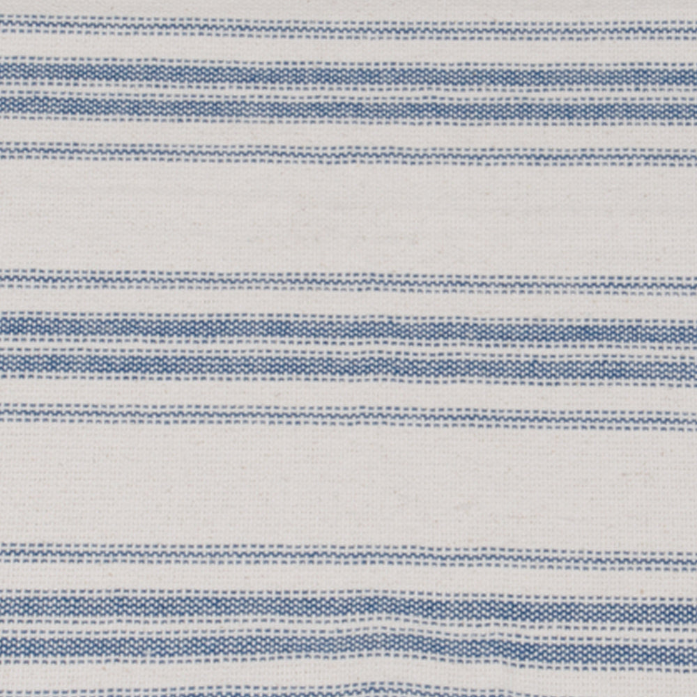 Colonial Blue Cream Grain Sack Stripe Placemat Set Of Six PM165014