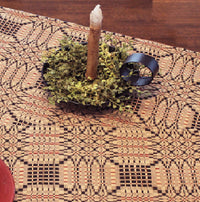Trenton Jacquard Nutmeg Black Red Placemat  Set of 6 PM243025