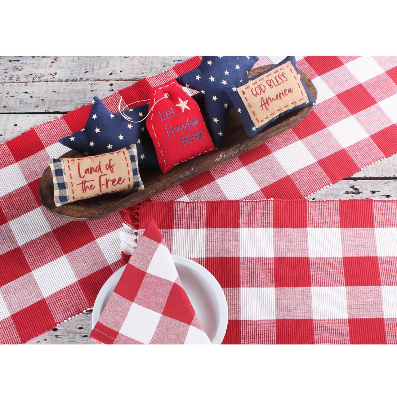 Buffalo Check Crimson Red Placemat  Set of 6 PM510019