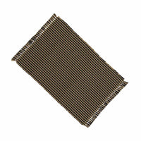 Black - Oat Newbury Gingham Placemat - Set of Six - Interiors by Elizabeth