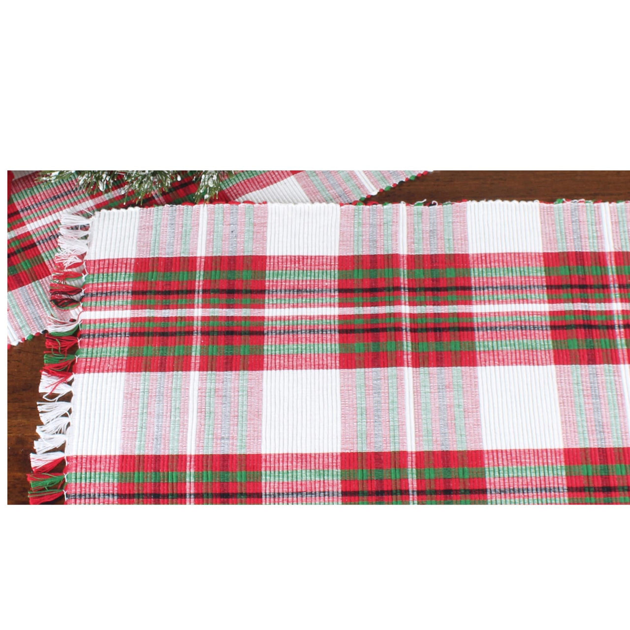C Christmas Tartan Plaid Placemat  Set of 6 PM784201