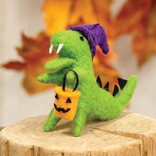 Felted Dinosaur Halloween Party Ornament - The Fox Decor
