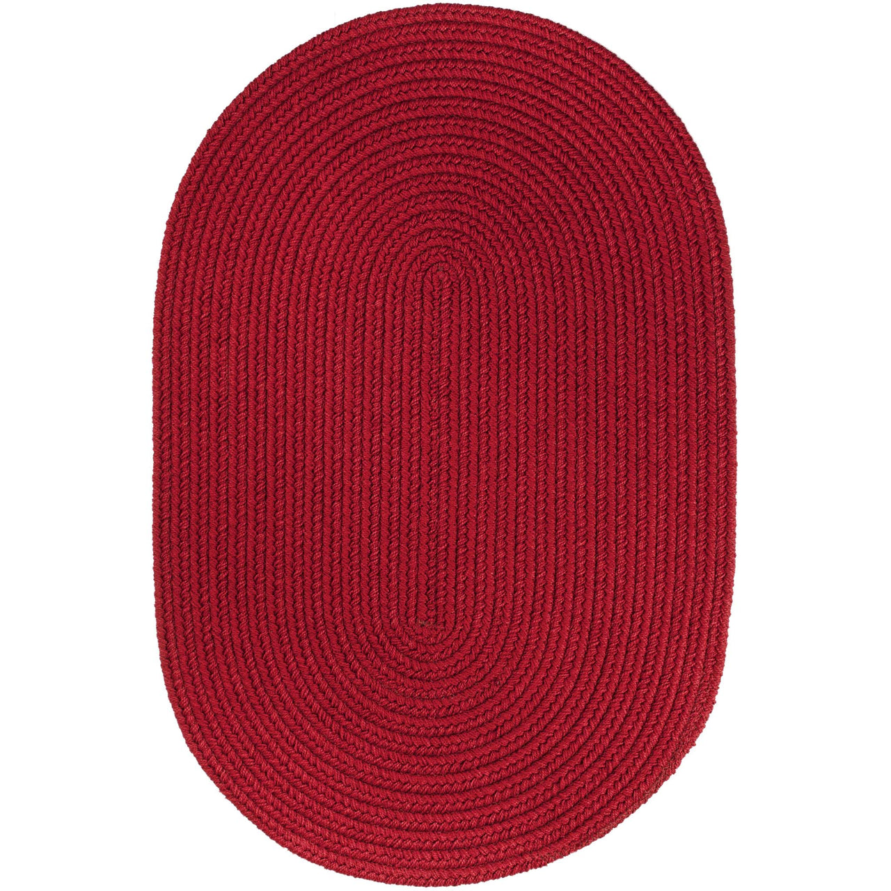 WearEver Area Rug - Oval - S045 Brilliant Red
