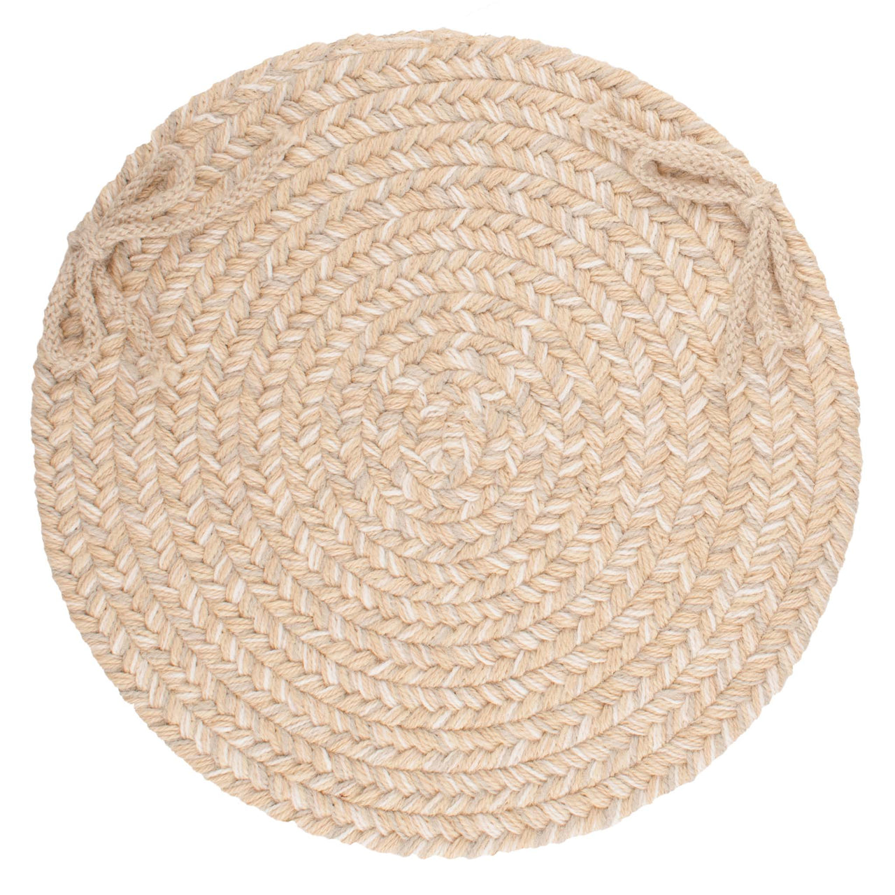 Wool Solids Chair Pad - S100 Sand