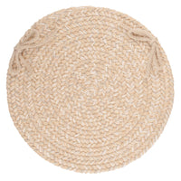 Wool Solids Chair Pad - S100 Sand