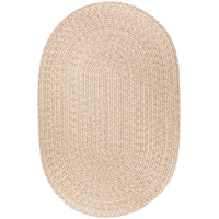 Wool Solids Area Rug - Oval - S100 Sand