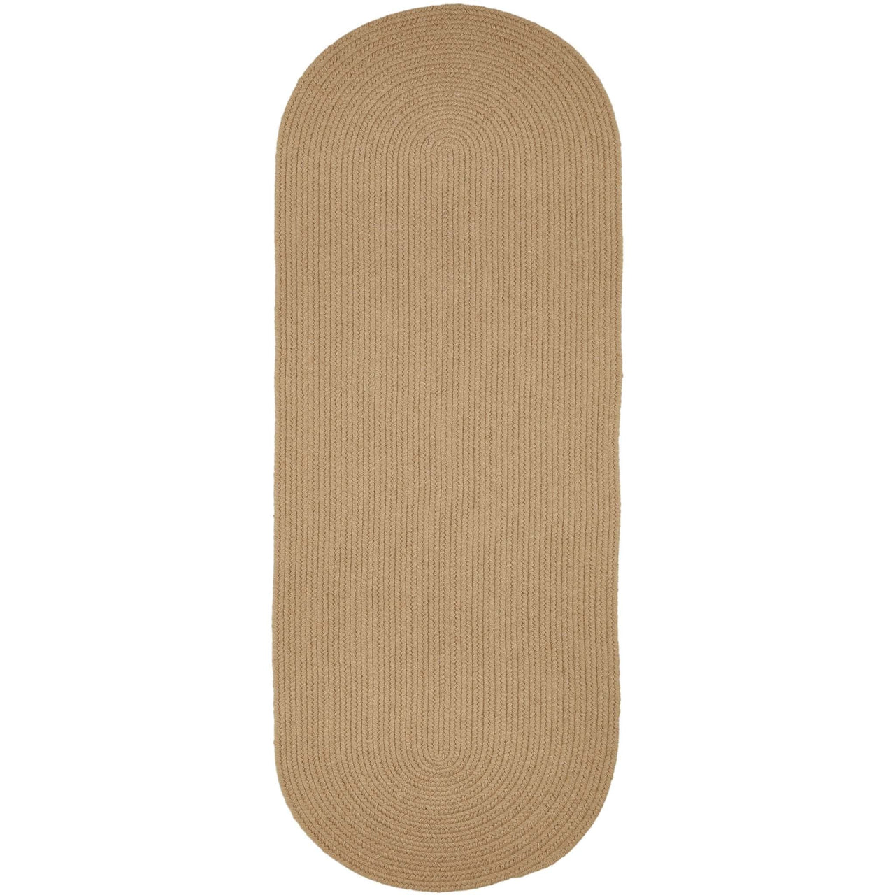 Wool Solids Area Rug - Runner - S101 Wheat