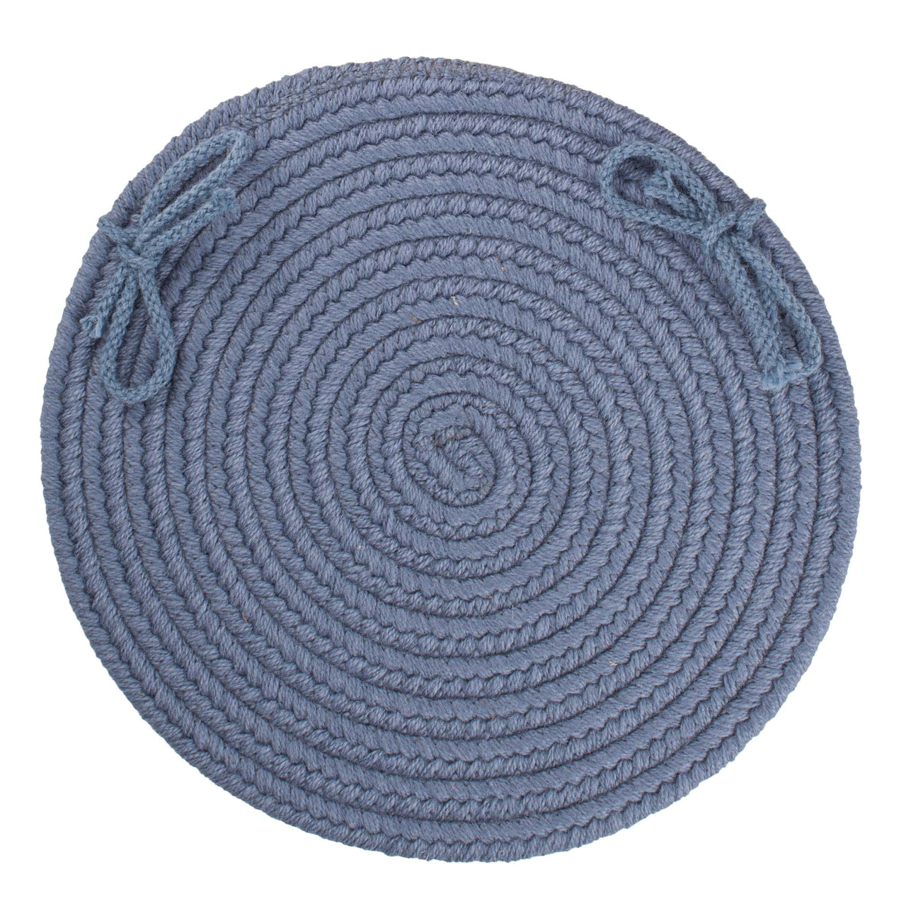 Wool Solids Chair Pad - S102 Sailor Blue