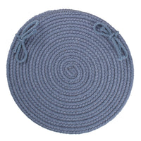 Wool Solids Chair Pad - S102 Sailor Blue