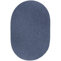 Wool Solids Area Rug - Oval - S102 Sailor Blue