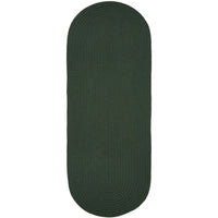 Wool Solids Area Rug - Runner - S105 Hunter Green
