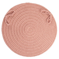 Wool Solids Chair Pad - S106 Old Rose