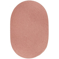 Wool Solids Area Rug - Oval - S106 Old Rose