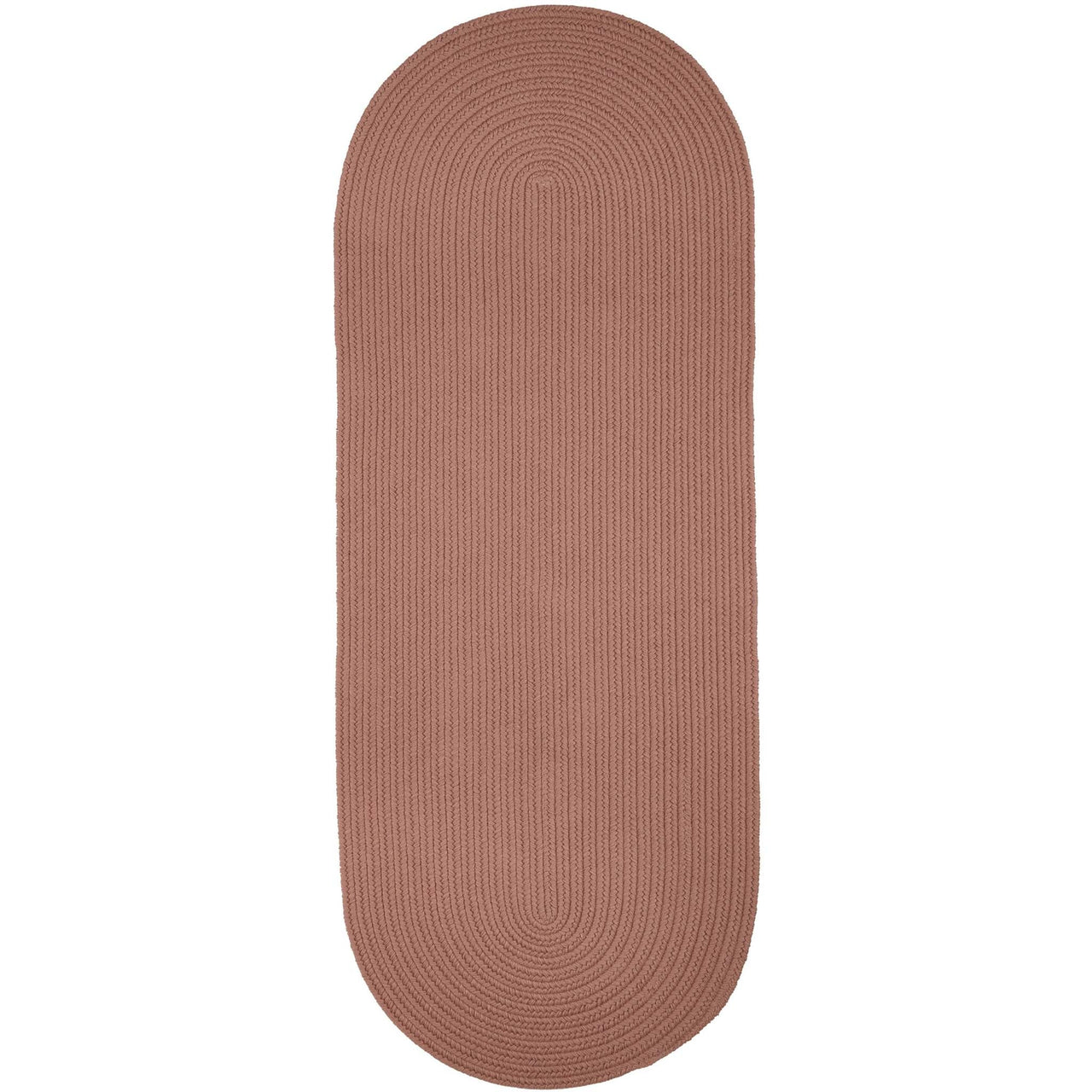 Wool Solids Area Rug - Runner - S106 Old Rose