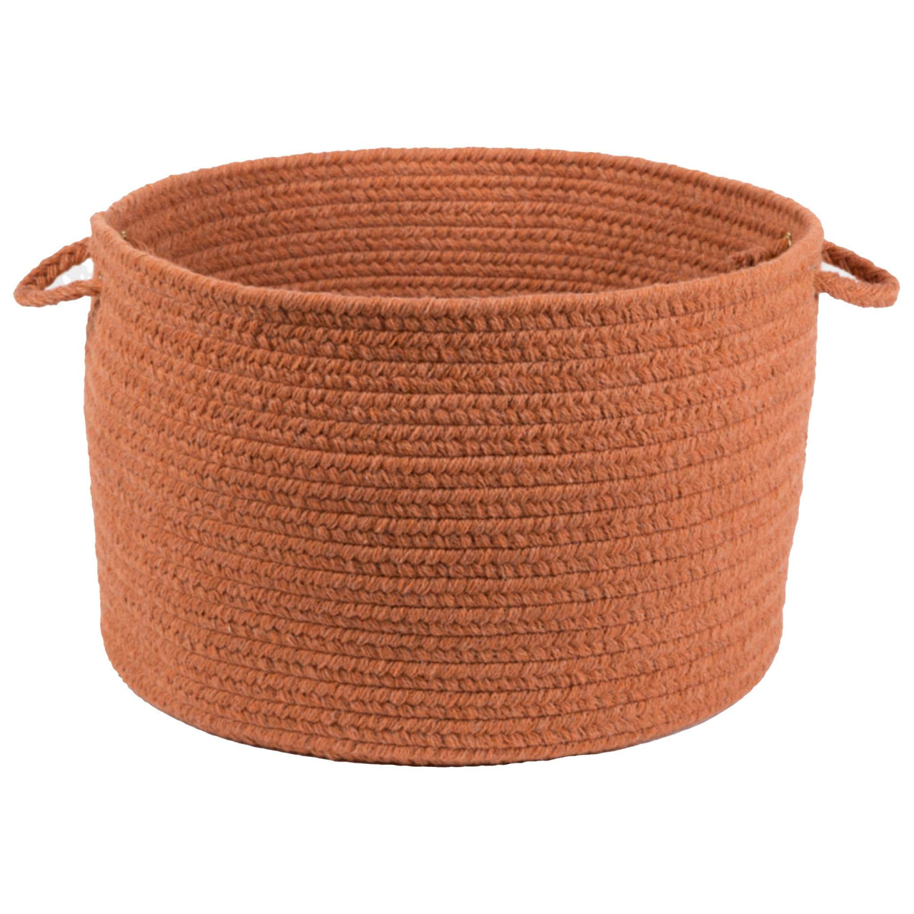 Wool Solids Basket - S108 Terra Cotta