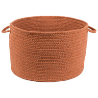 Wool Solids Basket - S108 Terra Cotta