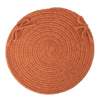 Wool Solids Chair Pad - S108 Terra Cotta