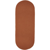 Wool Solids Area Rug - Runner - S108 Terra Cotta