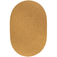 Wool Solids Area Rug - Oval - S109 Vintage Gold