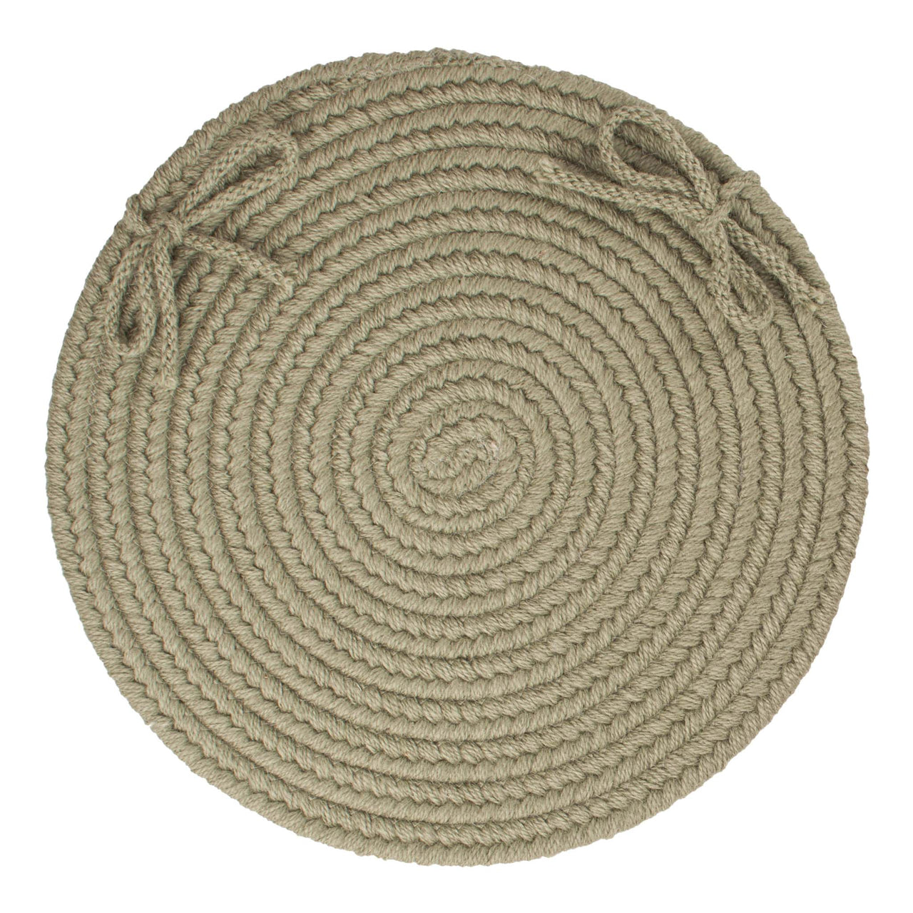 Wool Solids Chair Pad - S111 Moss