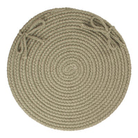 Wool Solids Chair Pad - S111 Moss