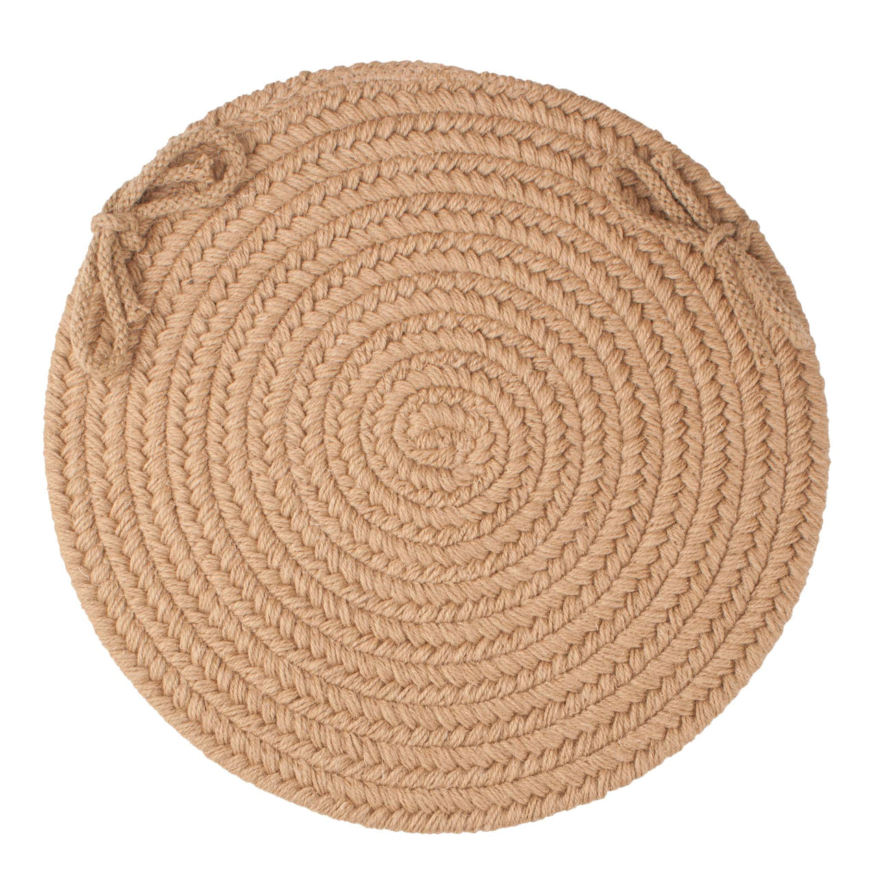 Wool Solids Chair Pad - S114 Taupe