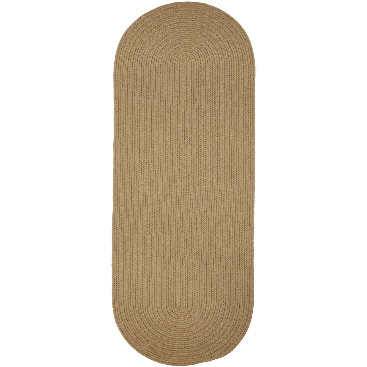Wool Solids Area Rug - Runner - S114 Taupe