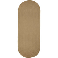 Wool Solids Area Rug - Runner - S114 Taupe