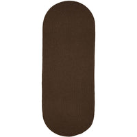 Wool Solids Area Rug - Runner - S116 Walnut