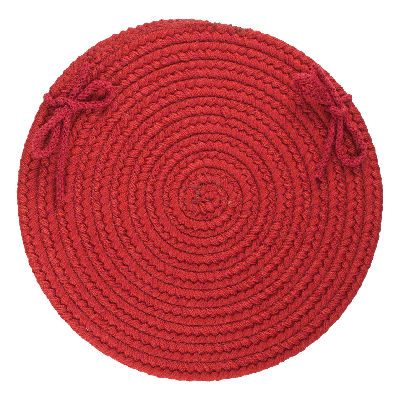 Wool Solids Chair Pad - S120 Scarlet