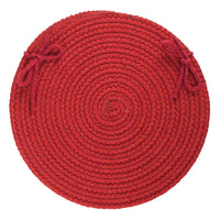 Wool Solids Chair Pad - S120 Scarlet