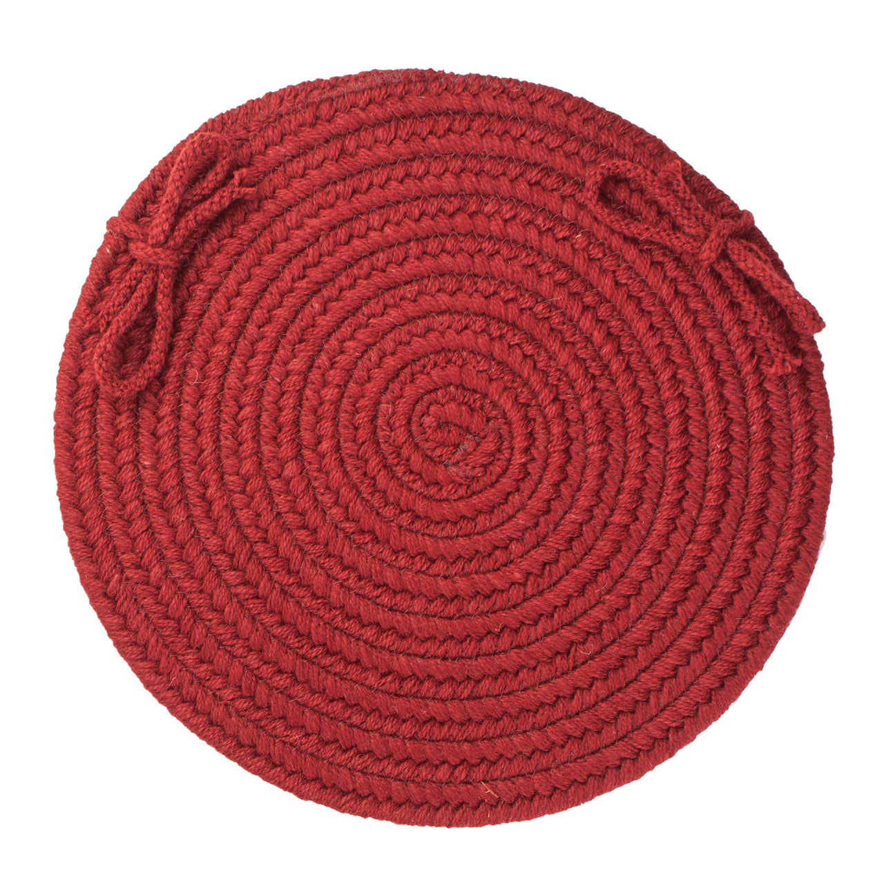 Wool Solids Chair Pad - S121 Barn Red