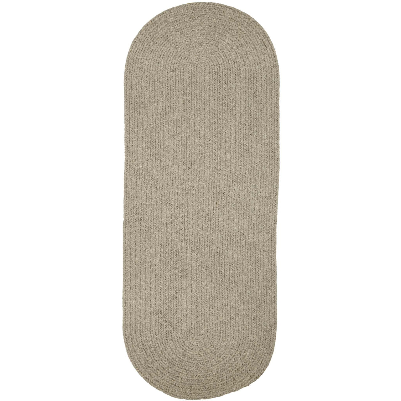 Wool Solids Area Rug - Runner - S123 Light Grey