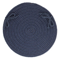Wool Solids Chair Pad - S156 Navy