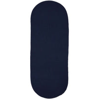 Wool Solids Area Rug - Runner - S156 Navy