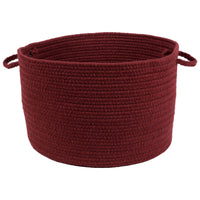 Wool Solids Basket - S157 Red Wine