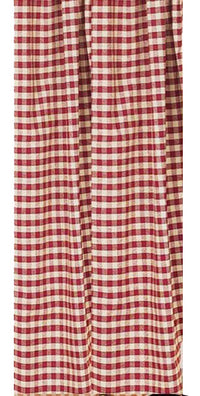 Barn Red Nutmeg Heritage House Check Barn Red Shower Curtain - Interiors by Elizabeth