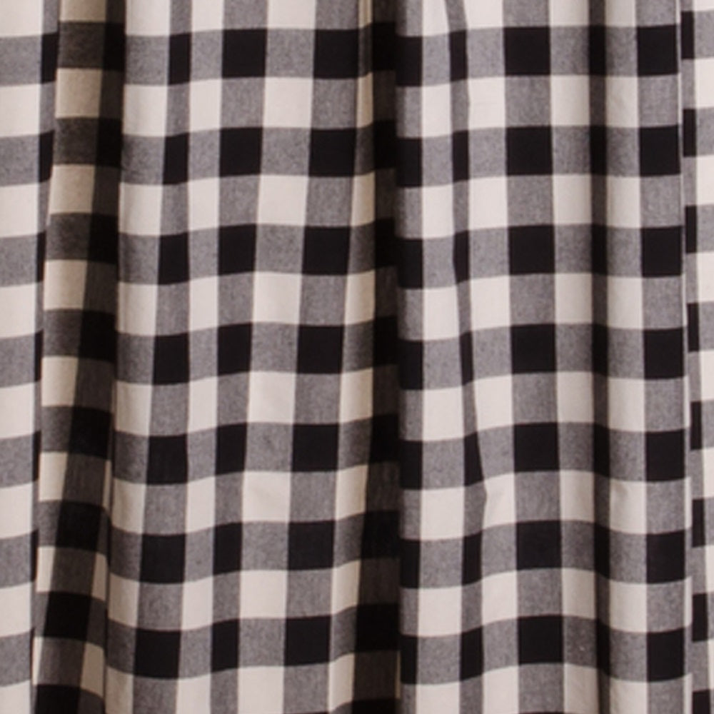 Black Buttermilk Buffalo Check Shower Curtain SC510011
