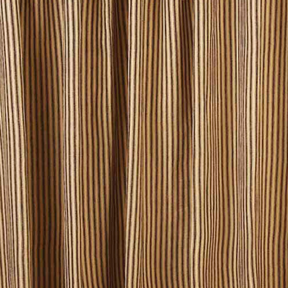 Black Nutmeg York Ticking Shower Curtain - Interiors by Elizabeth