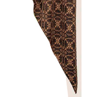 Black Tan Marshfield Jacquard Swag Lined - Interiors by Elizabeth