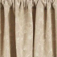 Taupe Candlewicking Taupe Swag Lined - Interiors by Elizabeth