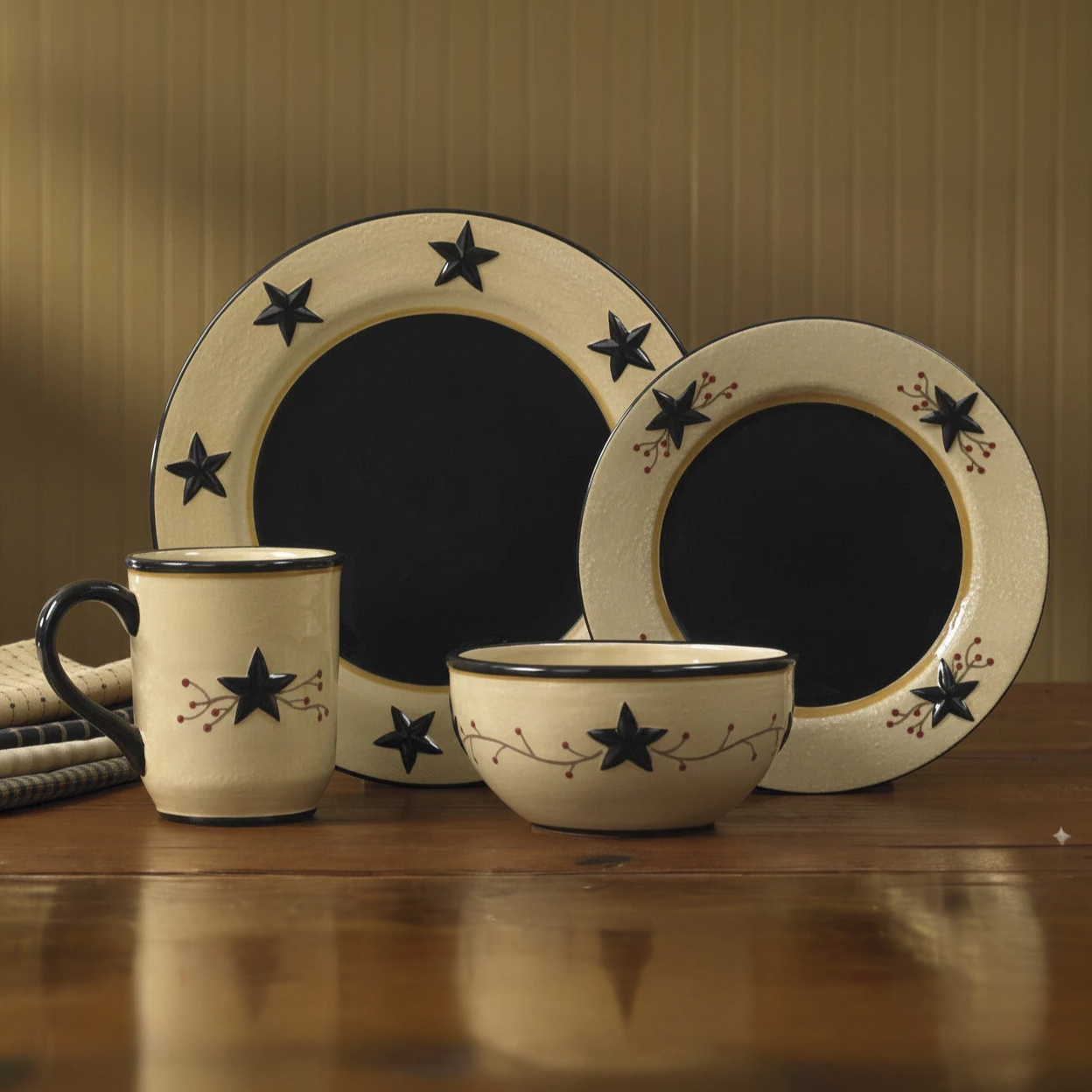 Star Vine Farmhouse Salad Plates - Set of 4 Park Designs