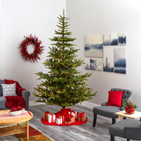 Thumbnail for 9’ Layered Washington Spruce Artificial Christmas Tree with 750 Clear LED Lights and 2055 Bendable Branches