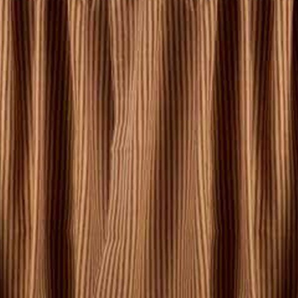 Barn Red Nutmeg York Ticking 36" Tiers Lined - Interiors by Elizabeth