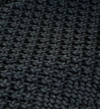 Macrame Black Table Runner 45 In T4011011