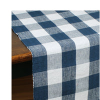 Buffalo Check Navy Blue Table Runner 14x45 T4511014