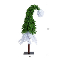 Thumbnail for Prelit Bendable Tree 7ft. Holiday Green & White Santa’s Hat Christmas Tree with 500 LED lights and 1275 Bendable Branches Whoville