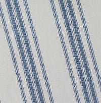 Grain Sack Stripe Cream - Colonial Blue Table Runner 72 In T7165014