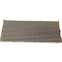 Black Nutmeg Heritage House Check Black Table Runner - Interiors by Elizabeth